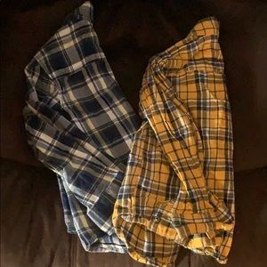 2 long sleeve button downs
